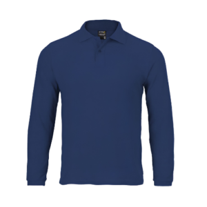 Polera Pique Azul Marino M/Larga UV